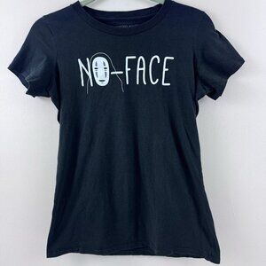 Women’s Juniors Spirited Away No Face Black T Shirt Size Medium